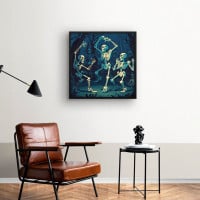 Quadro Decorativo Dança das Caveiras