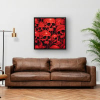 Quadro Decorativo Red Skull