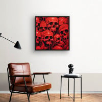 Quadro Decorativo Red Skull