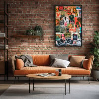 Quadro Decorativo Colagem Posters