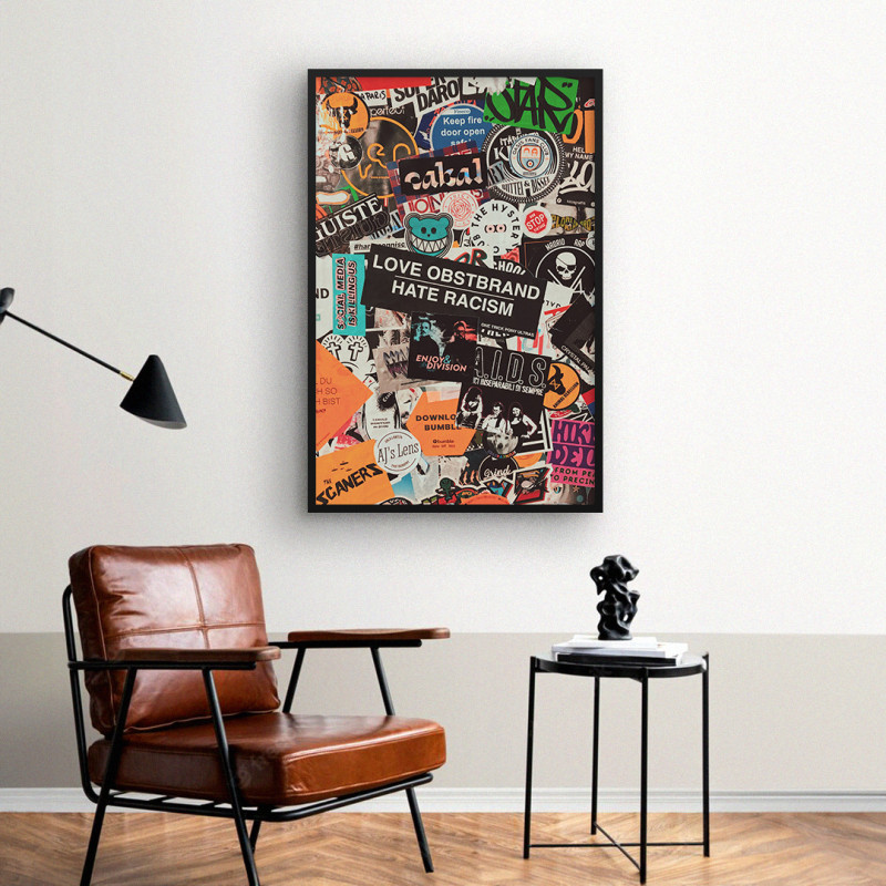 Quadro Decorativo Colagem Pop