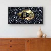 Quadro Decorativo Moeda Bitcoin I