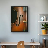 Quadro Decorativo Close no Violino