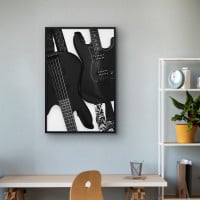 Quadro Decorativo Dueto de Guitarras