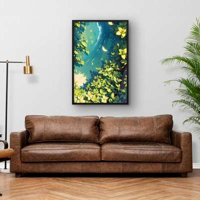 Quadro Decorativo Rio com Flores III