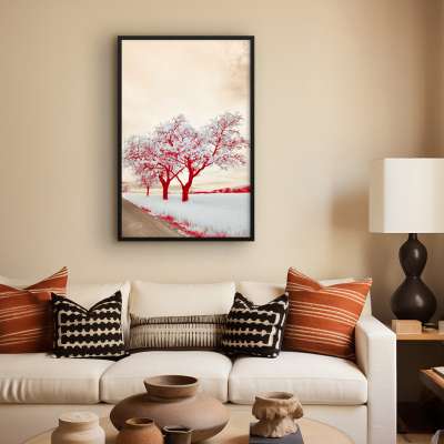 Quadro Decorativo Red&White