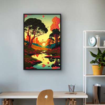 Quadro Decorativo Paisagem Retô