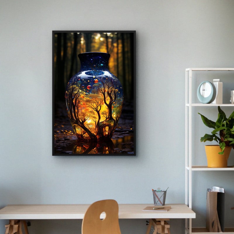 Quadro Decorativo Vaso Luminoso