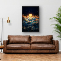 Quadro Decorativo Ondas Coloridas