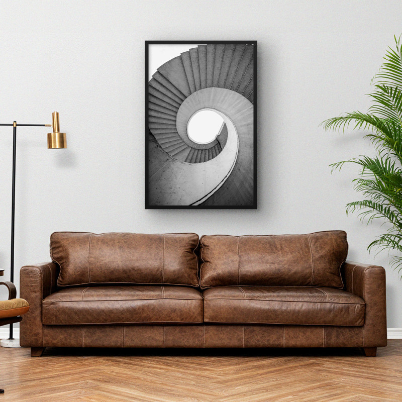 Quadro Decorativo Caracol de Concreto