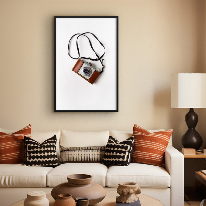 Quadro Decorativo Câmera com Capa