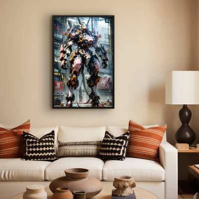 Quadro Decorativo Robô Japonês