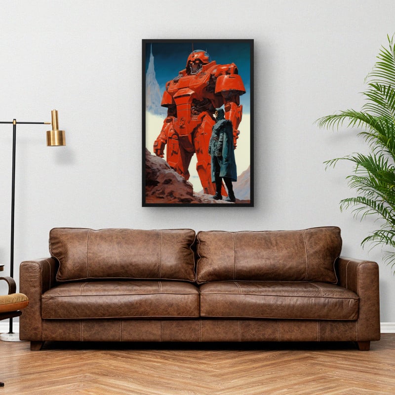 Quadro Decorativo Mecha e o Mestre