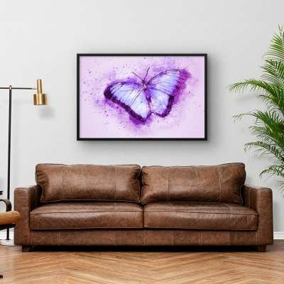 Quadro Decorativo Purple Butterfly