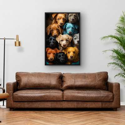 Quadro Decorativo Puppies