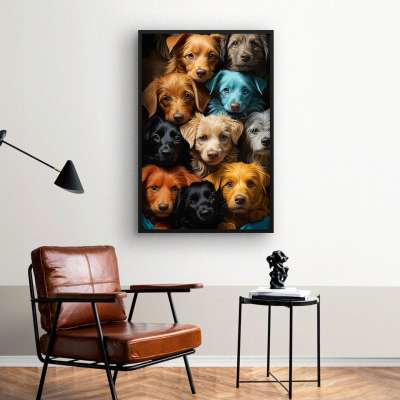 Quadro Decorativo Puppies