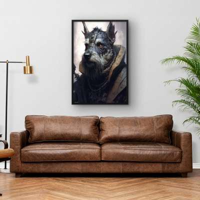 Quadro Decorativo Cachorro Ancião