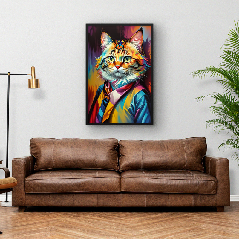 Quadro Decorativo Senhor Gato