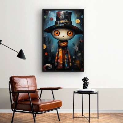 Quadro Decorativo Freak Cat