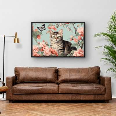 Quadro Decorativo Sweet Cat