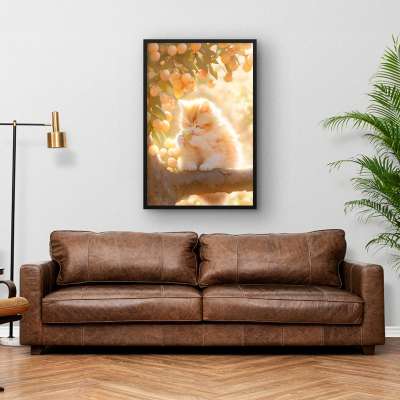 Quadro Decorativo Gatinho Sereno