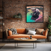 Quadro Decorativo Descobertas Felina