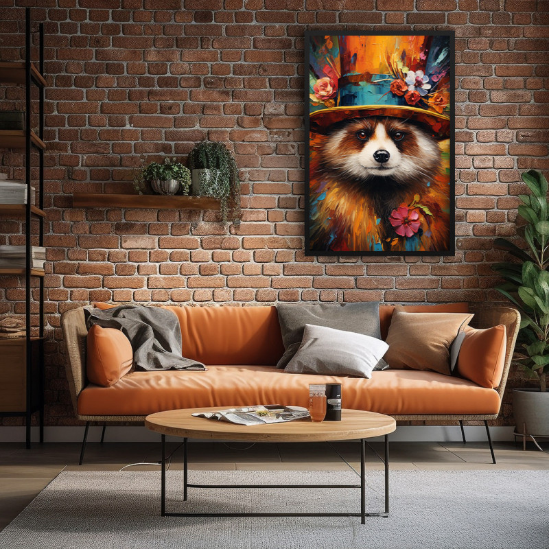 Quadro Decorativo Fantástico Guaxinim