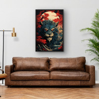 Quadro Decorativo Leão Japonês