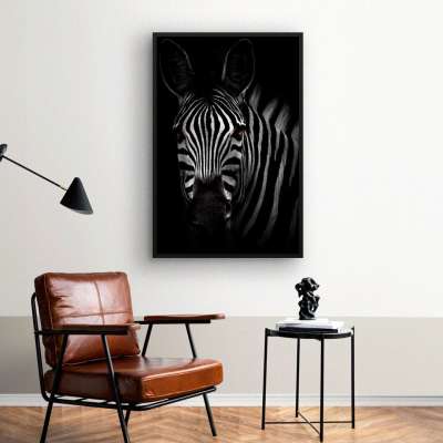 Quadro Decorativo Zebra nas Sombras