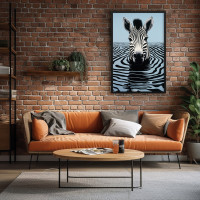 Quadro Decorativo Mar de Zebra