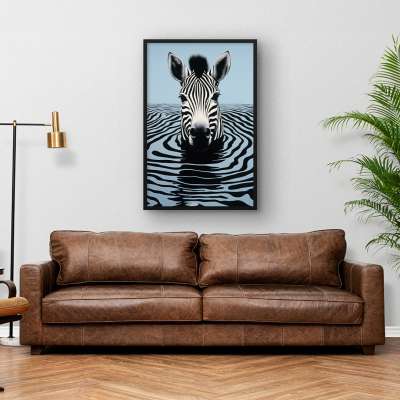 Quadro Decorativo Mar de Zebra