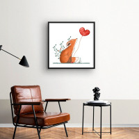 Quadro Decorativo Love Fox