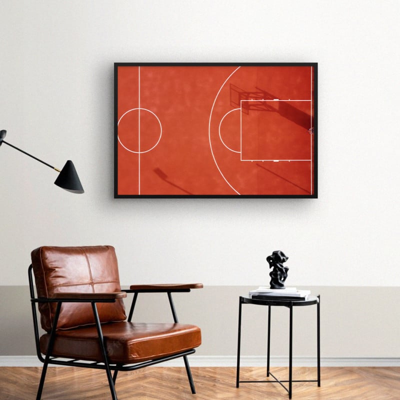 Quadro Decorativo Quadra de Basquete I