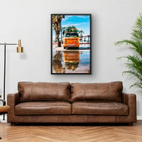 Quadro Decorativo Kombi Surfista