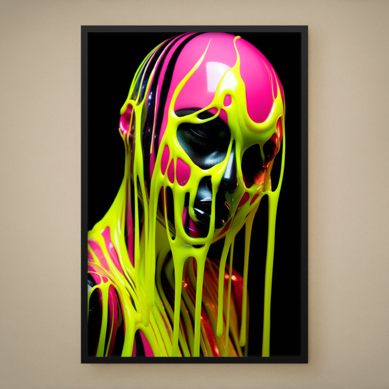 Quadro Decorativo Banho Neon