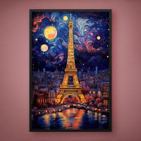 Quadro Decorativo Purple Paris