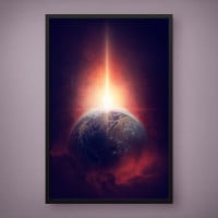 Quadro Decorativo Astronauta Sob o Holofote