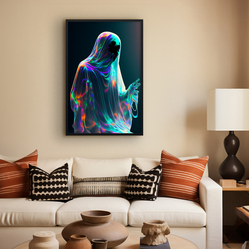 Quadro Decorativo Fantasma Holográfico