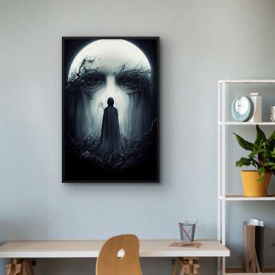 Quadro Decorativo Desígnio Lunar