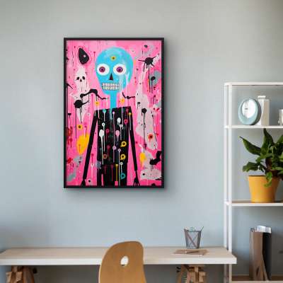 Quadro Decorativo Scary Cartoon