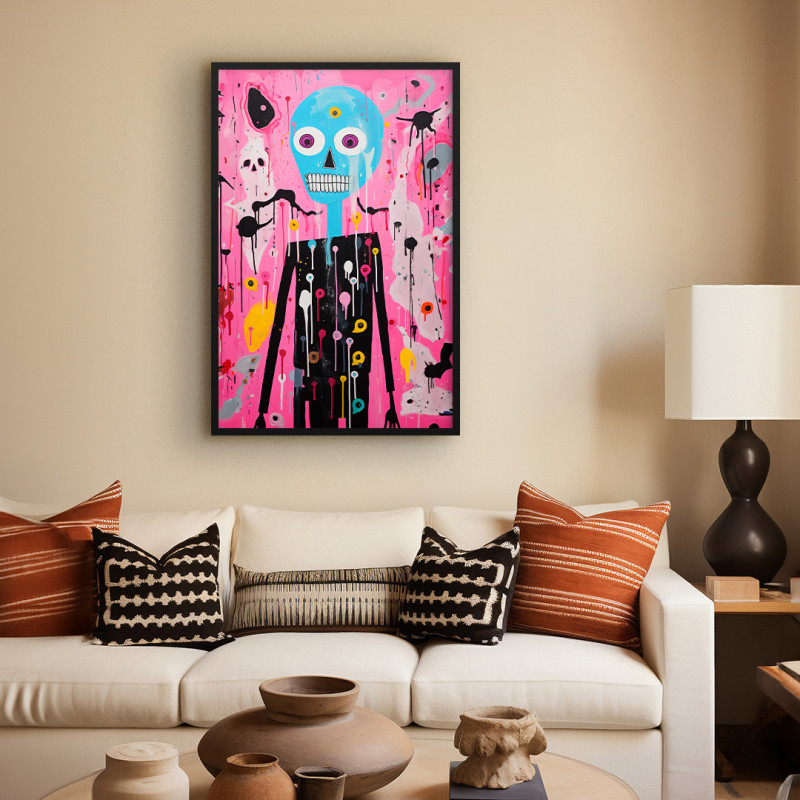 Quadro Decorativo Scary Cartoon