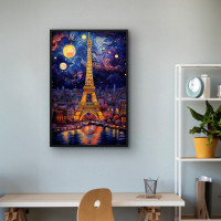 Quadro Decorativo Purple Paris