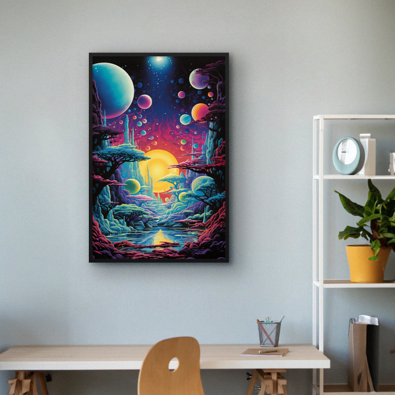 Quadro Decorativo Floresta Planetária