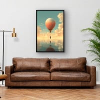 Quadro Decorativo Balão Sob as Águas