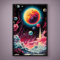 Quadro Decorativo Planetas & Astros