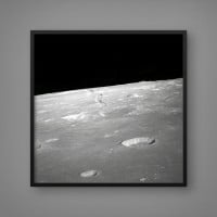 Quadro Decorativo Superfície Lunar