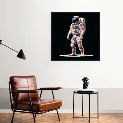 Quadro Decorativo Astronauta Sob o Holofote