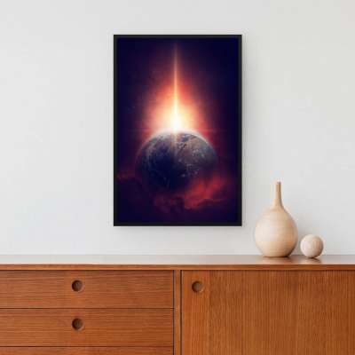 Quadro Decorativo Cometa na Terra