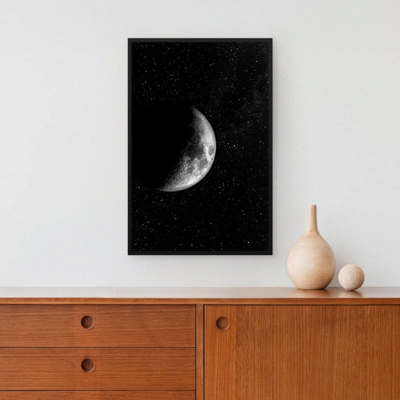 Quadro Decorativo Lua Iluminada