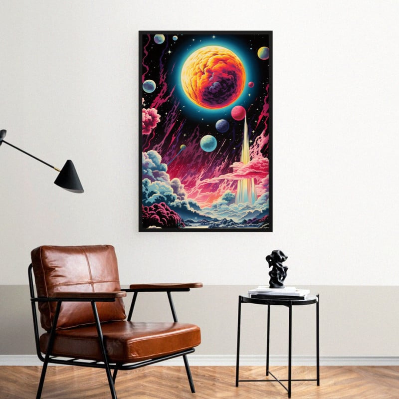 Quadro Decorativo Planeta Magnético